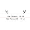 rail premium measurements