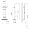 sprinter crafter ladder aluminium measurements